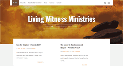 Desktop Screenshot of livingwitness.org