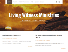 Tablet Screenshot of livingwitness.org